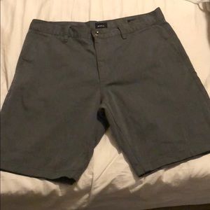 RVCA Grey Chino Shorts